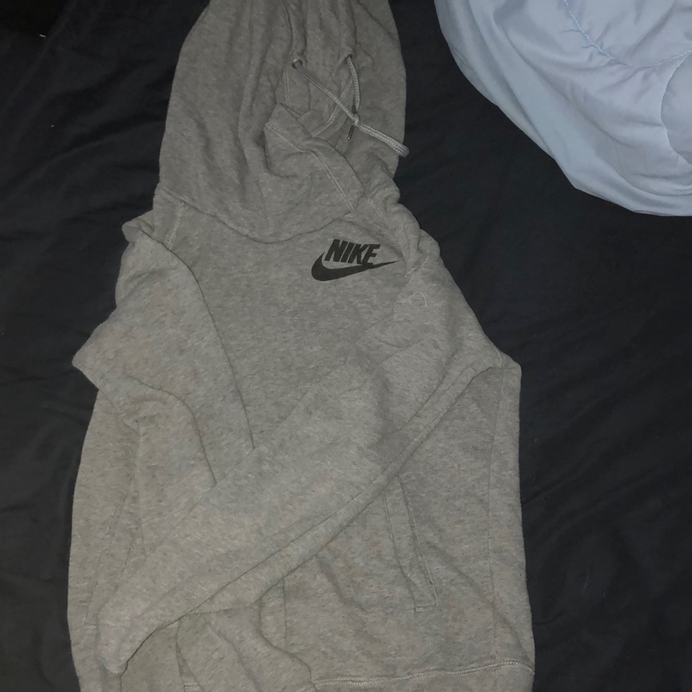Gray Nike hoodie
